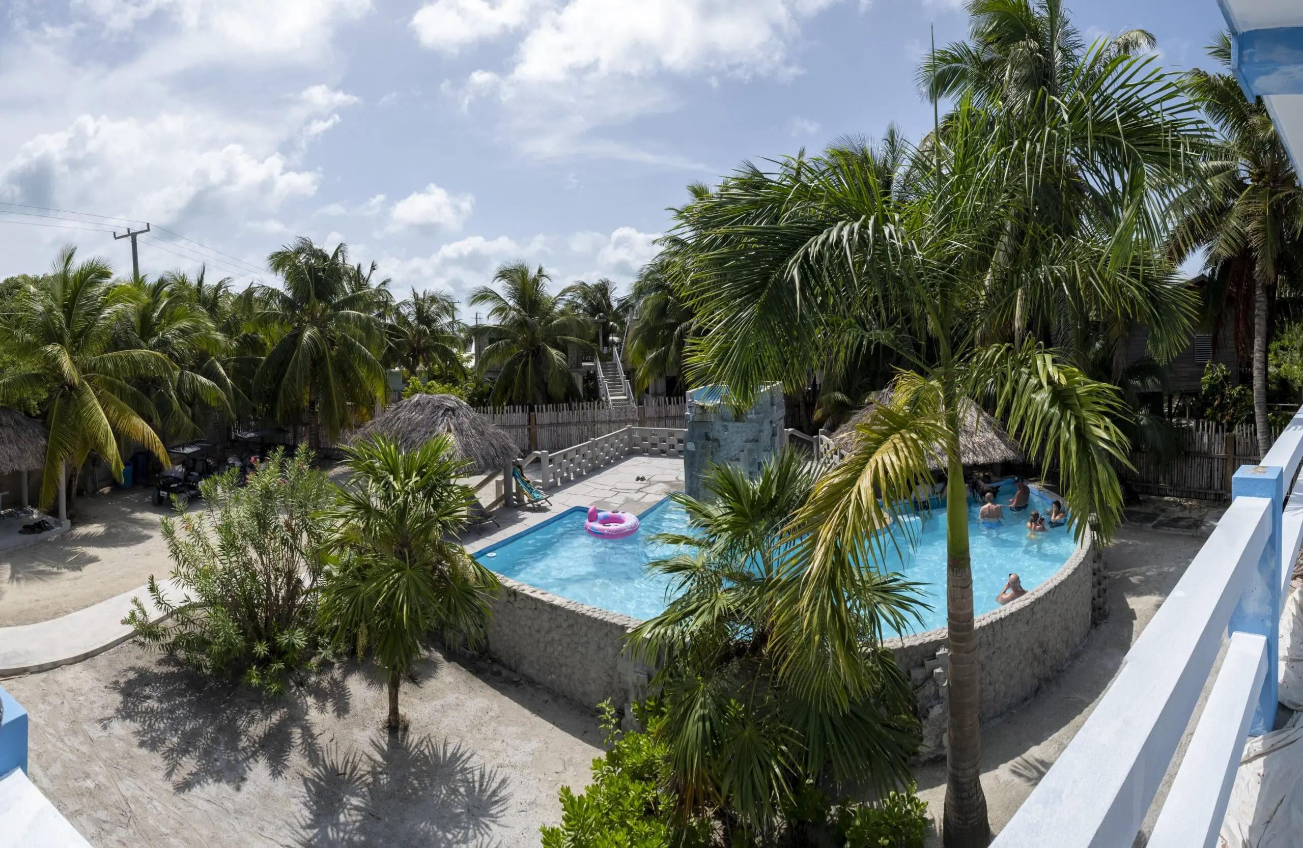 Pool view at Mayan Falls Caye Caulker Belize The Pool at Mayan Falls Caye Caulker